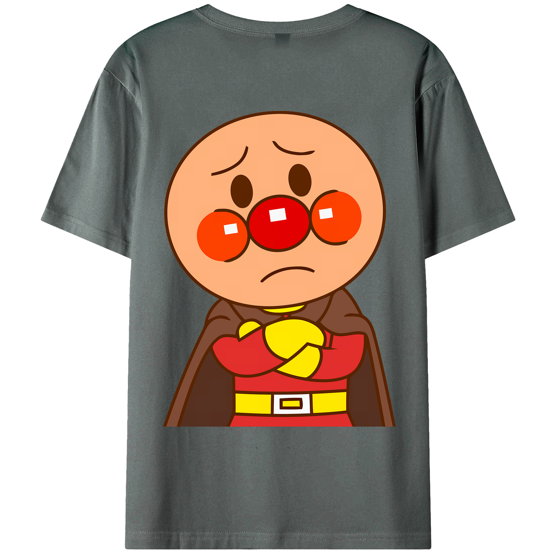 （画像用） アンパンマン Anpanman 綿100％ メンズ半袖Tシャツ（バックプリント） 通気性